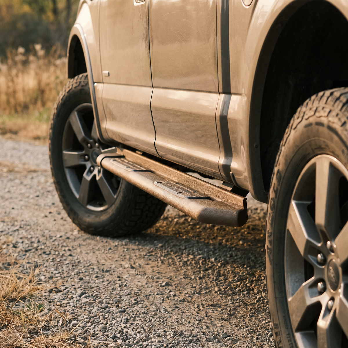 Running boards on a 2015-2020 Ford F-150 SuperCrew