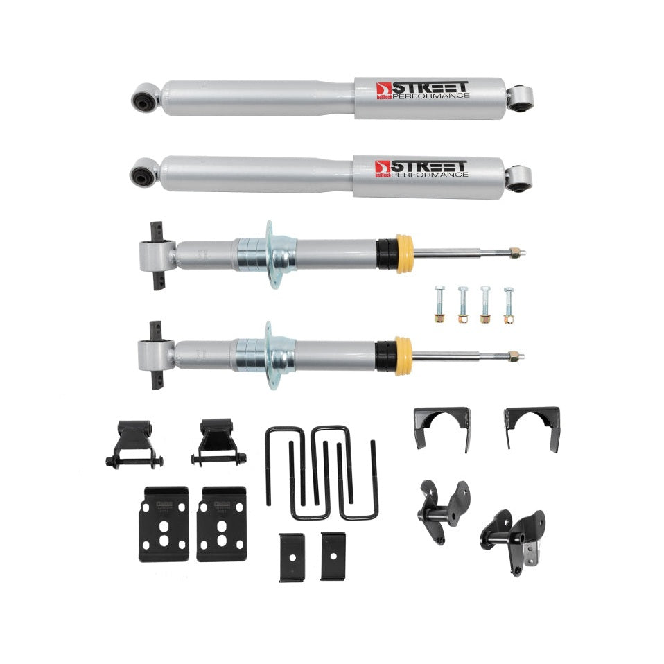 Belltech Belltech 2021+ Ford F-150 4WD 1in to 3.5in Front 5.5in Rear Lowering Kit