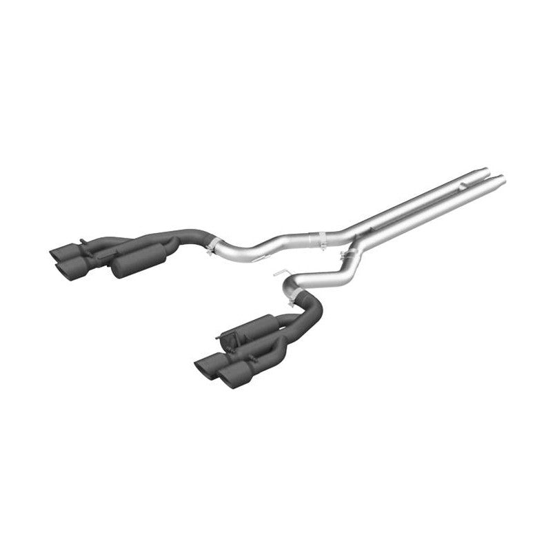 MBRP MBRP 18-19 Ford Mustang GT 5.0 3in Cat Back Quad Tip Race Version - Black