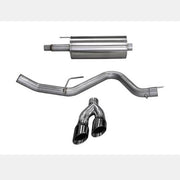 CORSA Performance Corsa 2015-2020 Ford F-150 5.0L V8 (Super Crew Cab) Black Sport Single Side Dual 4in Tips CB Exhaust