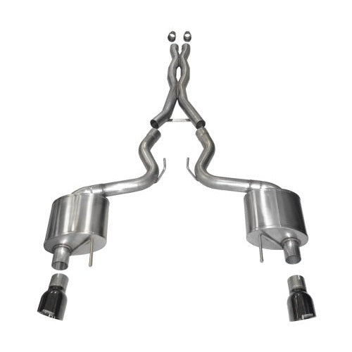 CORSA Performance Corsa 2015-2017 Ford Mustang GT Fastback 5.0 3in Xtreme Cat Back Exhaust w/ Dual Black 4.5in Tips