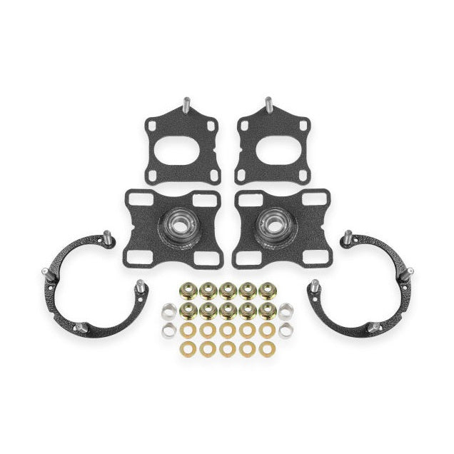 BMR Suspension BMR Suspension 11-14 Ford Mustang Caster/Camber Plates - Black Hammertone