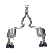 CORSA Performance Corsa 18-23 Ford Mustang 5.0L V8 3in Sport Cat-Back Dual Rear Exit w/ 4in Black PVD Pro-Series Tips