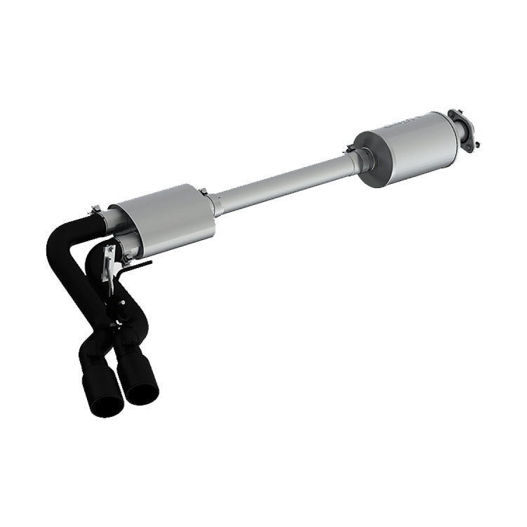 MBRP MBRP 15-20 Ford F150 Pre-Axle 4in OD Tips Dual Outlet 3in Black Coated Cat Back Exhaust