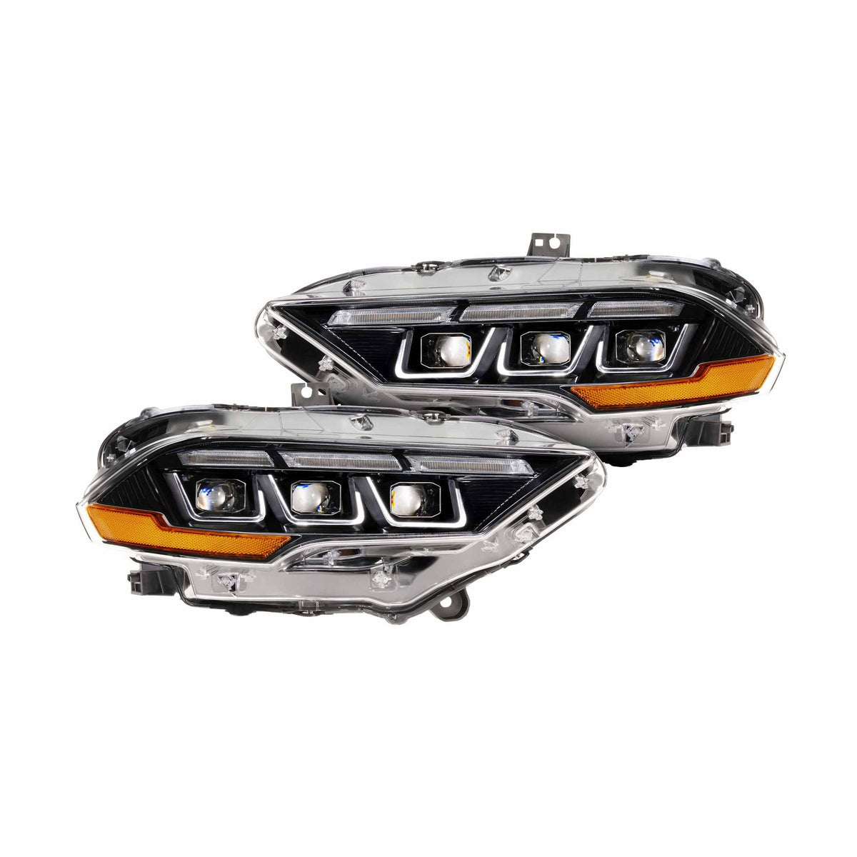 XB LED Headlights: 18-23 Ford Mustang (Gen II / Set)