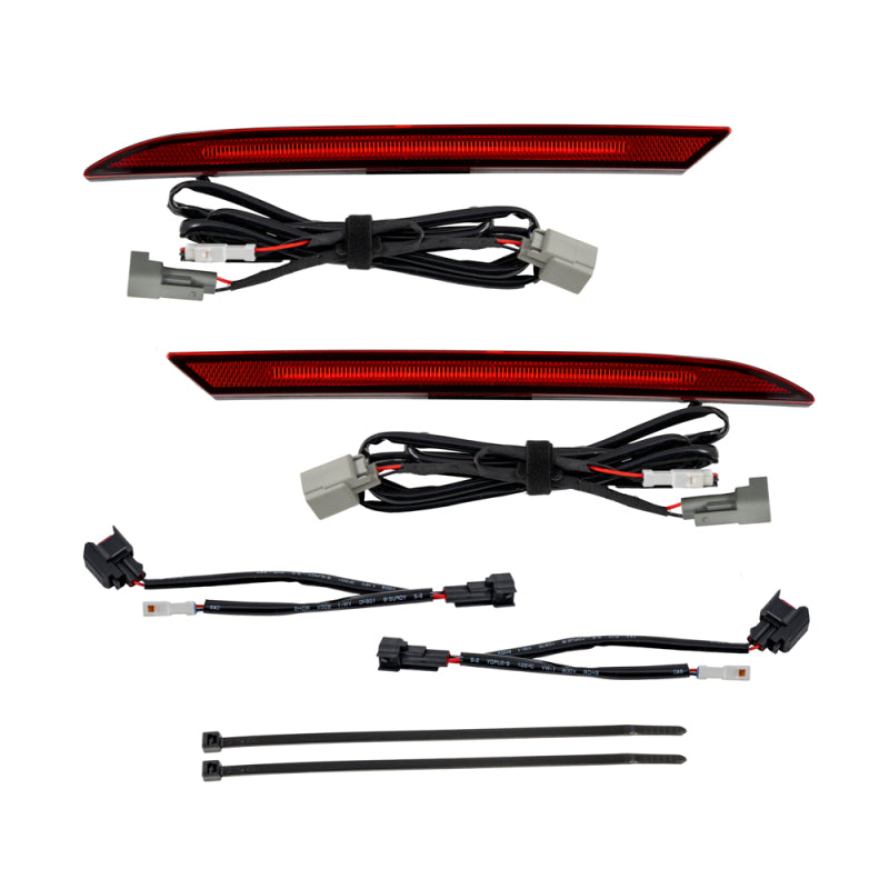 FORM Lighting Form Lighting 2018+ Mustang LED Rear Reflector Red (Pair)