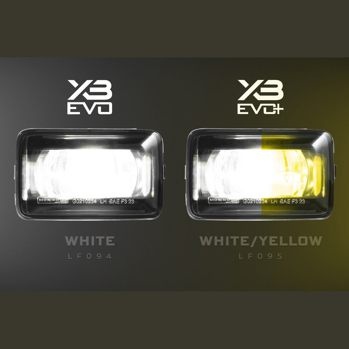 XB Evo+ Fog Lights: Type F2 (White + Yellow / Set)