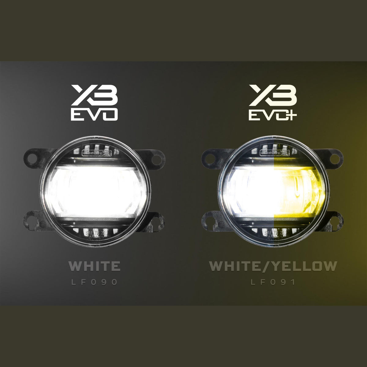 XB Evo+ Fog Lights: Type S (White + Yellow / Set)