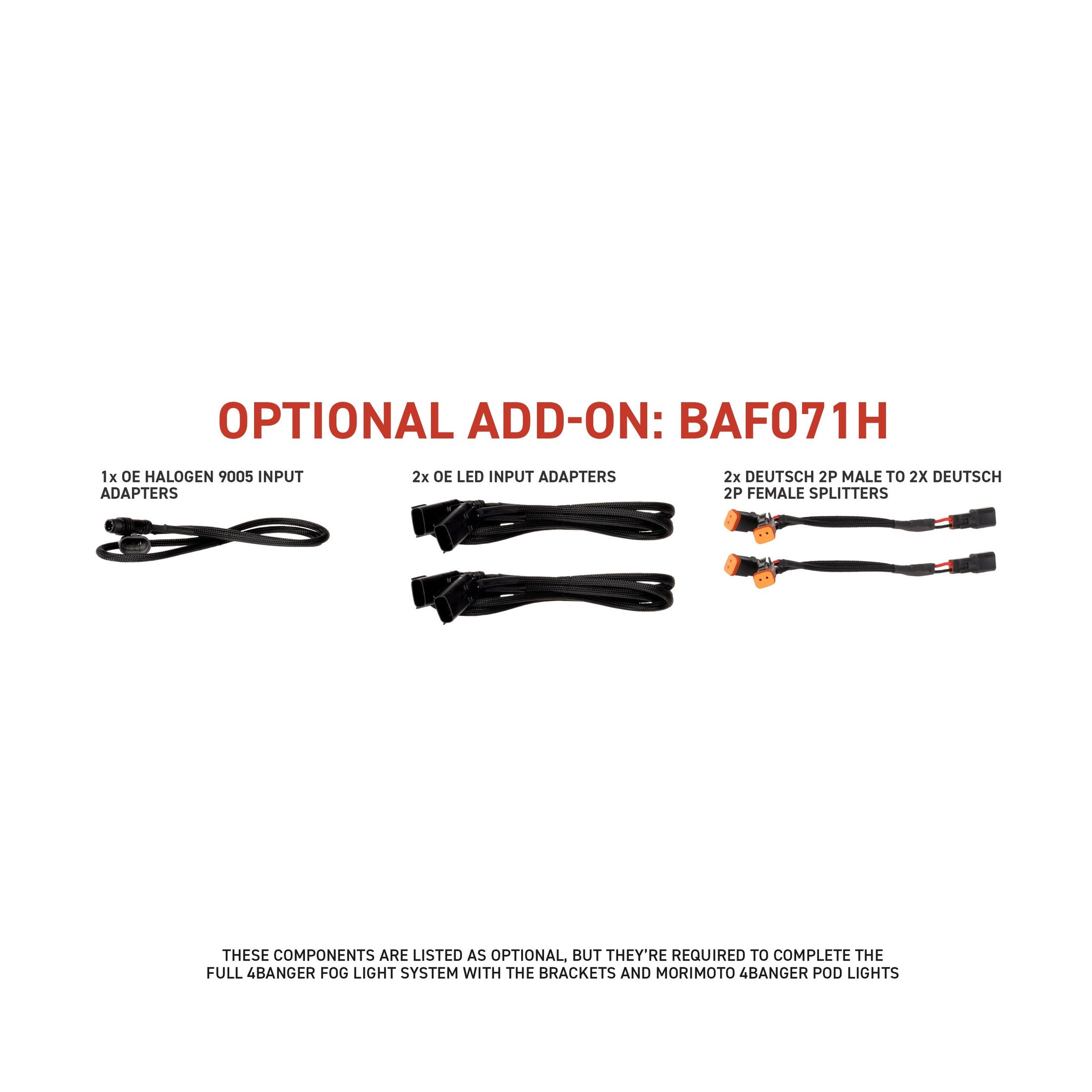 21-23 Ford F-150 4Banger Fog Sub Harness Kit