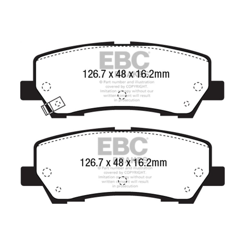 EBC EBC 2015+ Ford Mustang 5.0L (w/Performance Package) Bluestuff Rear Brake Pads