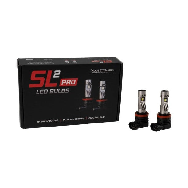 Diode Dynamics Diode Dynamics H11/H8/H9 White SL2 LED Bulbs with AntiFlicker Modules (pair)