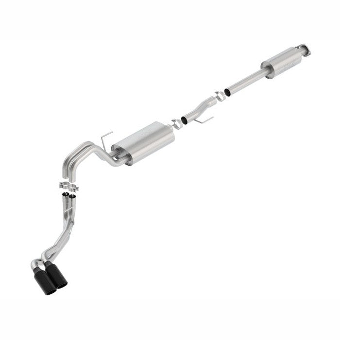 Borla Borla 15-17 F-150 2.7L/ 3.5L EcoBoost/ 5.0L V8 4in. Tip Side Exit S-type Exhaust Black Chrome