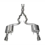 CORSA Performance Corsa 2015-2017 Ford Mustang GT 5.0 3in Cat Back Exhaust Polish Dual 4.5in Tip (Xtreme)