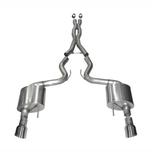 CORSA Performance Corsa 2015-2017 Ford Mustang GT 5.0 3in Cat Back Exhaust Polish Dual 4.5in Tip (Xtreme)