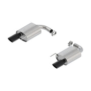 Borla Borla Atak S Rear Section 15-17 Ford Mustang GT 5.0L V8 MT/AT 2.5in pipe 4in tip (Black Chrome)