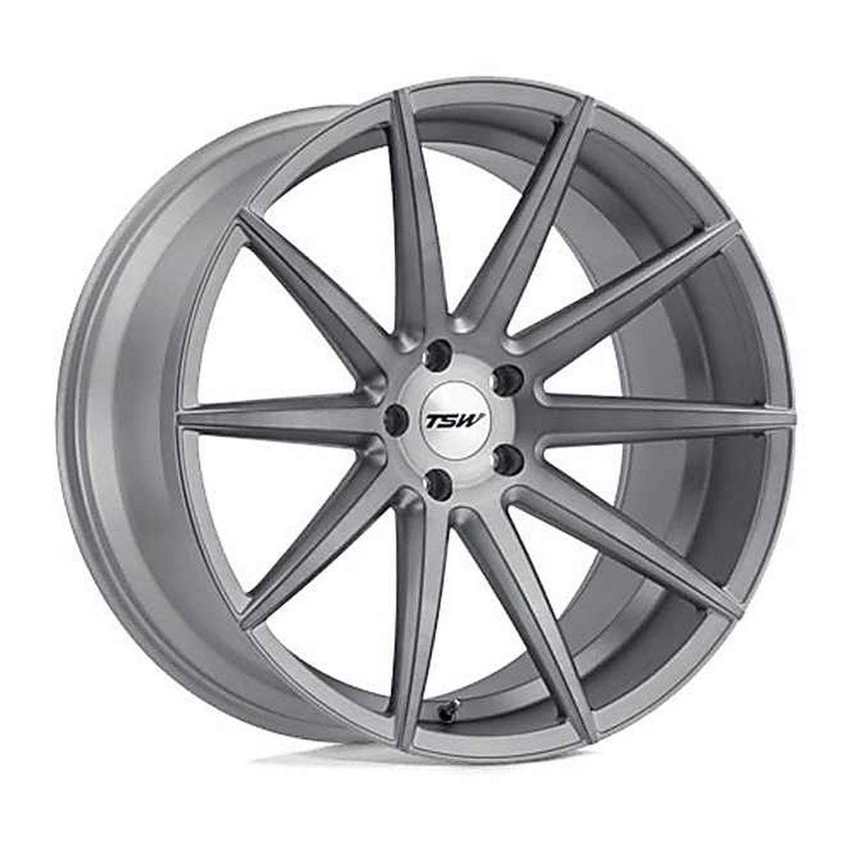 TSW Clypse titanium matte brushed face 20x10 wheel