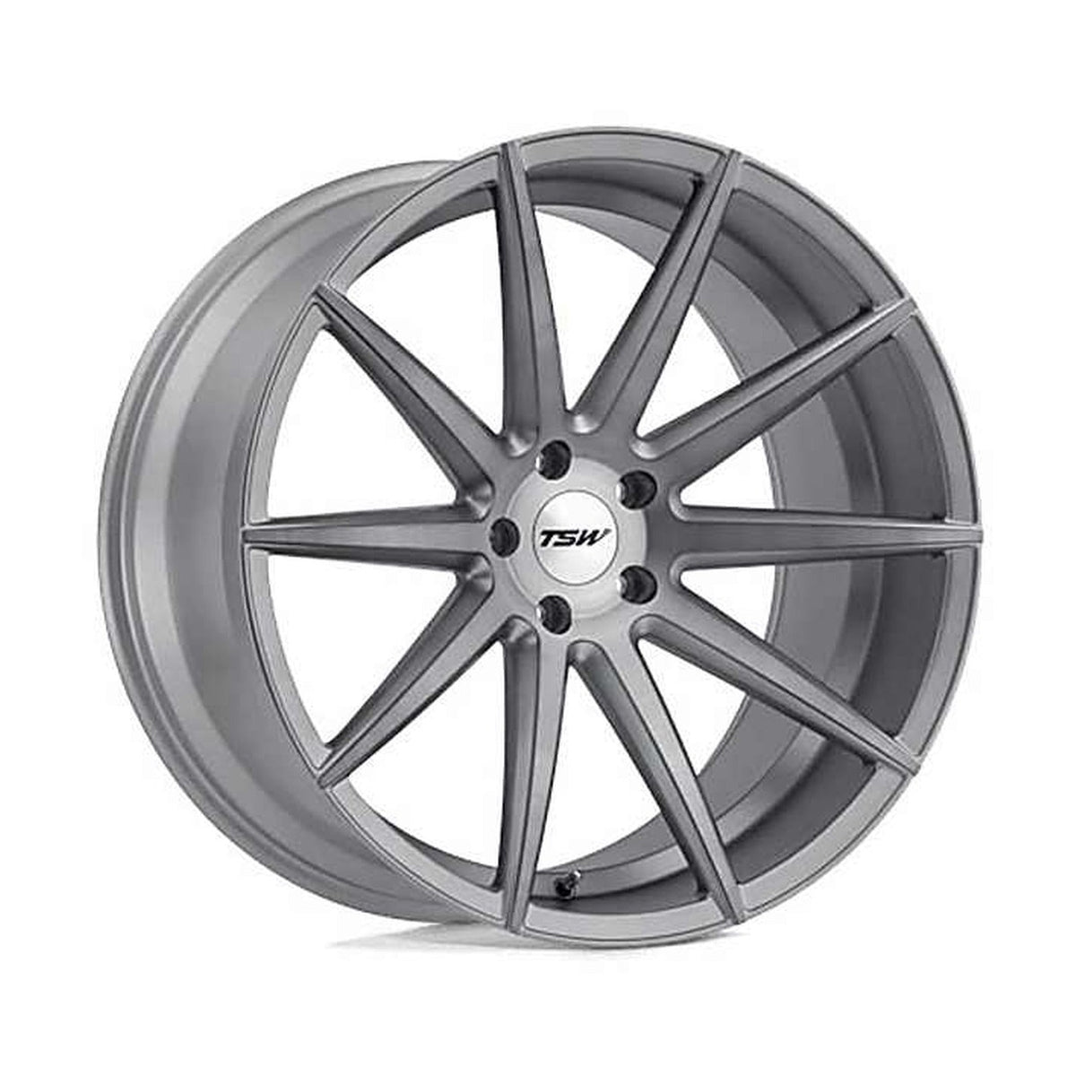 TSW Clypse titanium matte brushed face 20x10 wheel