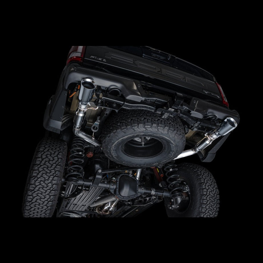 AWE Tuning AWE Tuning Gen 3 Raptor SwitchPath Exhaust - Chrome Silver Tips, installed