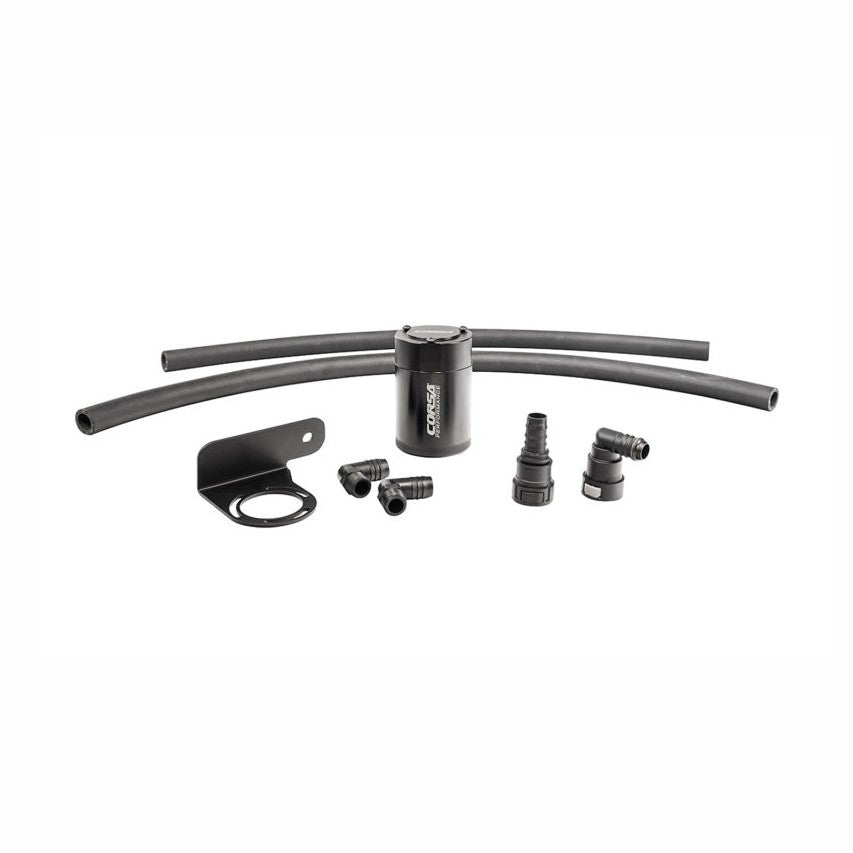 CORSA Performance Corsa 2015-2025 Ford F-150 5.0L V8 (Auto) Aluminum Oil Catch Can w/Mounting Bracket