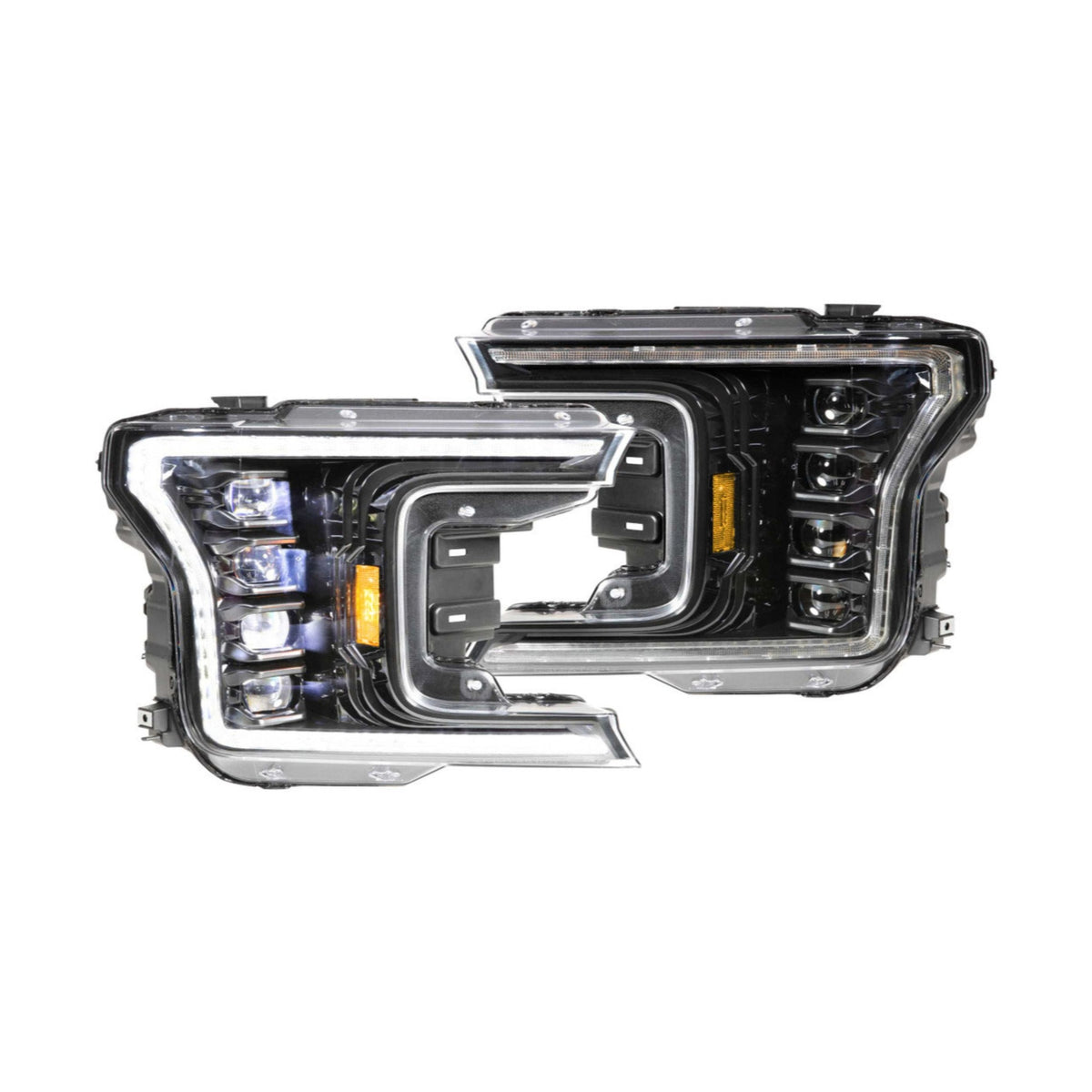 XB LED Headlights: Ford F-150 (18-20 / White DRL / Set)