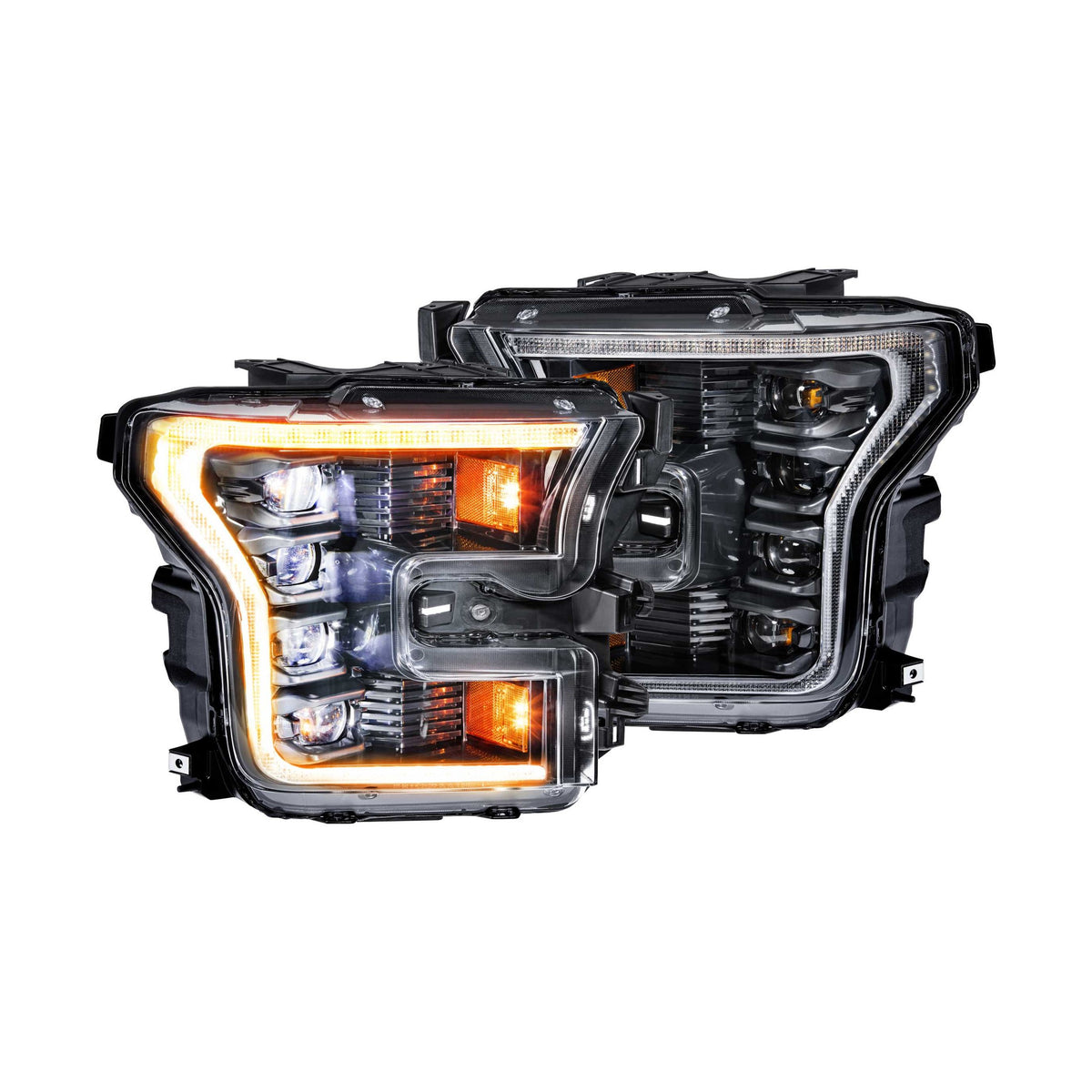 XB LED Headlights: Ford F-150 (15-17 / Amber DRL / Set)