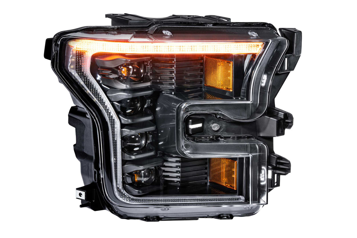 XB LED Headlights: Ford F-150 (15-17 / Amber DRL / Set)