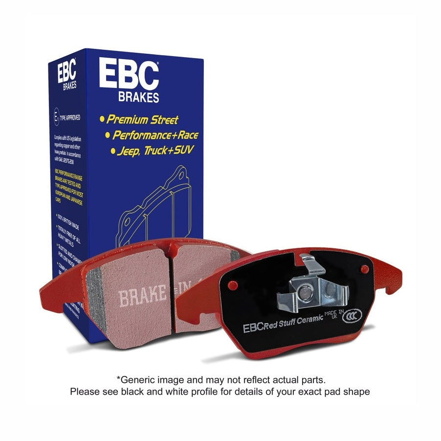EBC EBC 15-23 Ford Mustang 5.0L (Gen 6) Redstuff Front Brake Pads