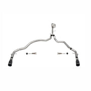 CORSA Performance Corsa 2021-2025 Ford F-150 Regular Cab/6.5in Bed 5.0L V8 Xtreme Cat-Back Dual Rear Exit-Black PVD