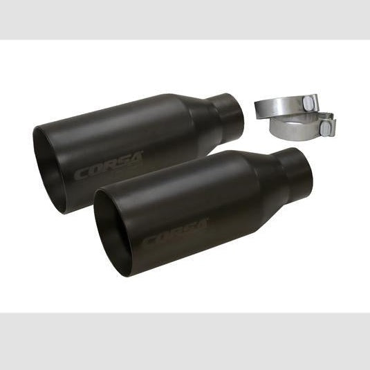 CORSA Performance Corsa 2017-2020 Ford F-150 Raptor 3in Inlet / 5in Outlet Black Cerakote Tip Kit (For Corsa Exh Only)