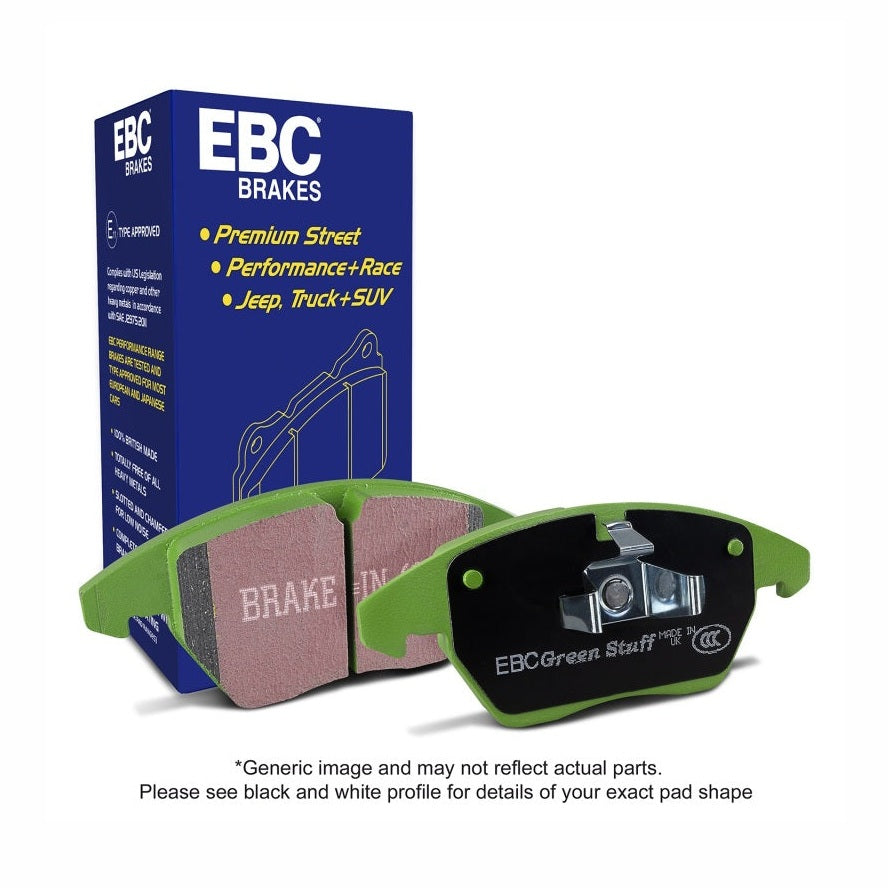 EBC EBC 2018+ Ford F-150 2.7L Twin Turbo (2WD) Greenstuff Front Brake Pads