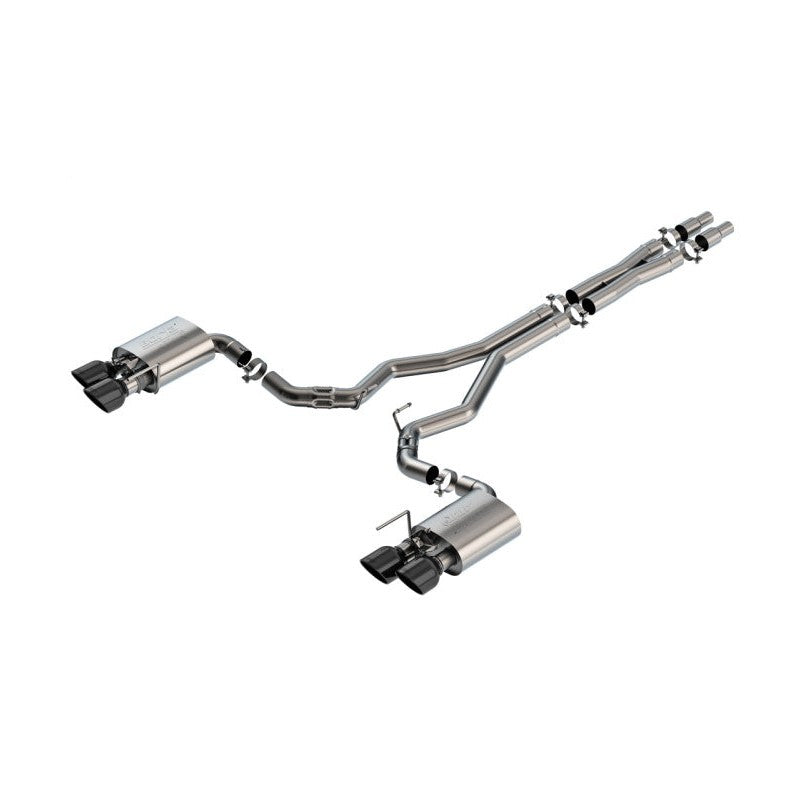Borla Borla 2024 Ford Mustang Dark Horse 5.0L V8 w/Active Exhaust ATAK Cat-Back Exhaust System - BC Tips
