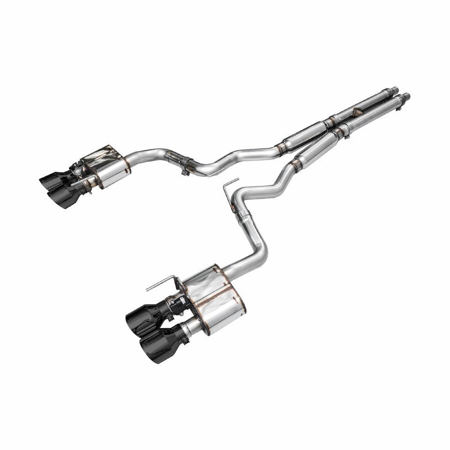 AWE Tuning AWE 2024 Ford Mustang Dark Horse S650 RWD SwitchPath Cat-Back Exhaust w/ Quad Diamond Black Tips