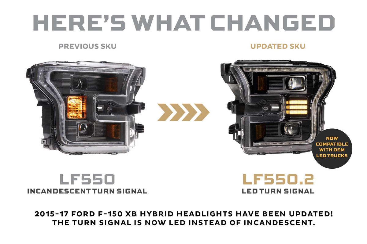 XB Hybrid LED Headlights: Ford F-150 (15-17 / Set)