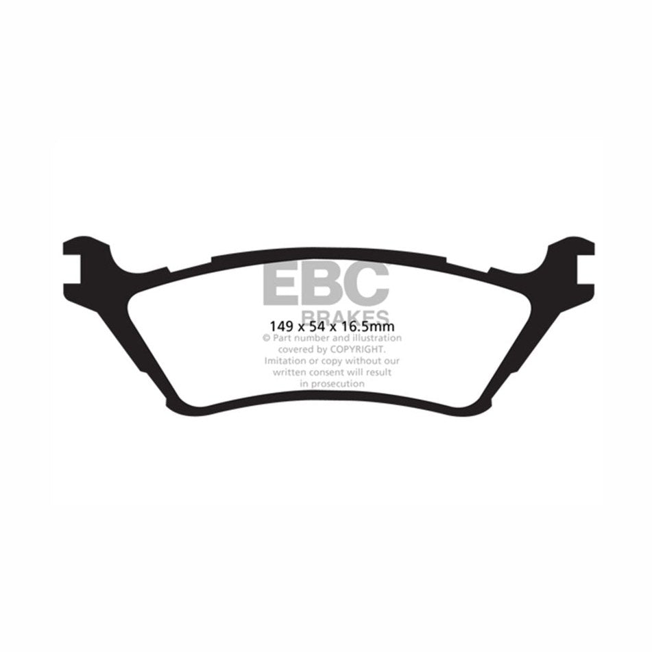 EBC EBC 15+ Ford F150 2.7 Twin Turbo (2WD) Extra Duty Rear Brake Pads