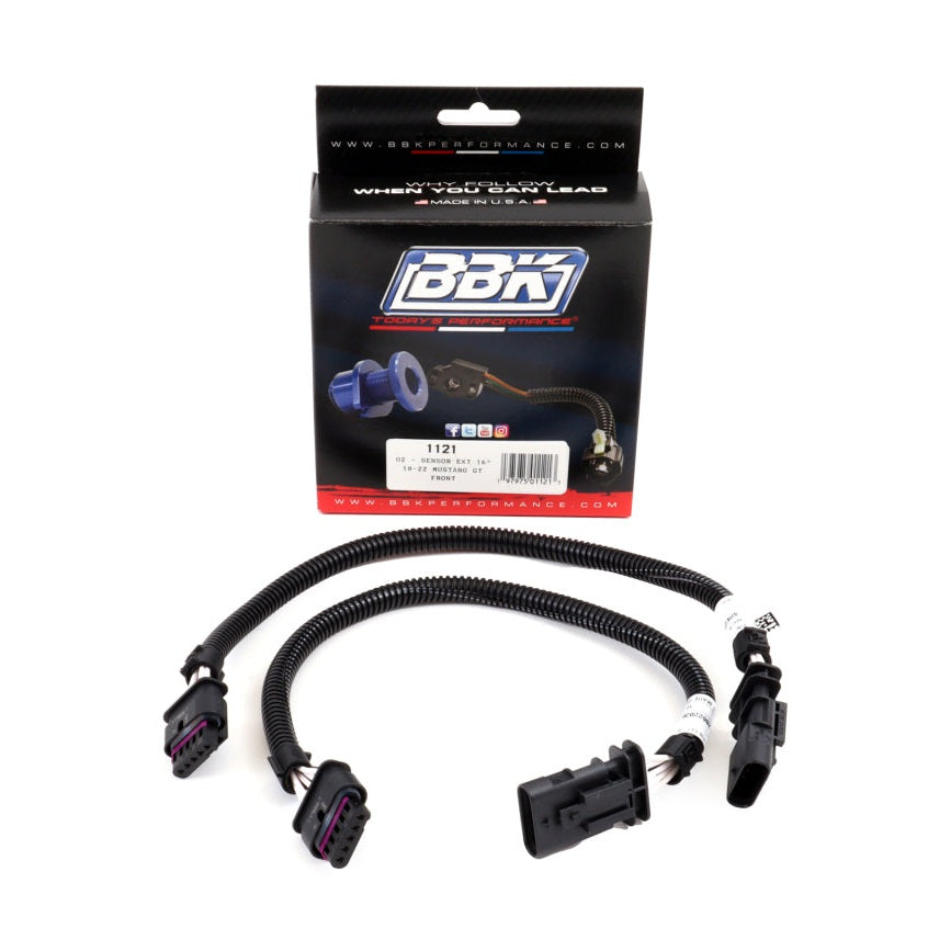 BBK BBK 18-20 Ford Mustang GT O2 Sensor Wire Harness Extensions 16in (Pair)