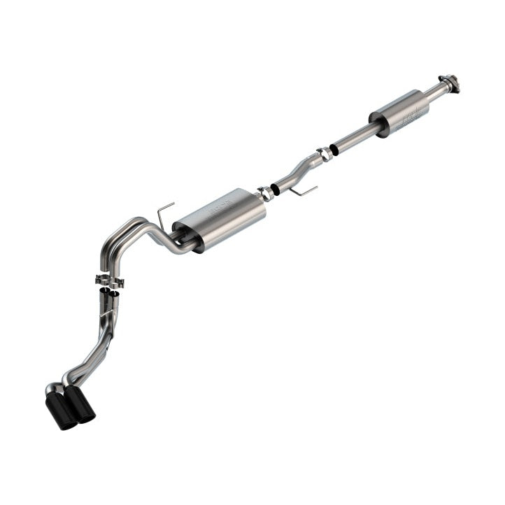 Borla Borla F-150 2021 5.0L 4dr CC SB EC STB Lariat/KR/Pltnm/LTD 3/2.25 DSE Cat-Back Touring BLK CHR Tips