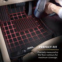 3D MAXpider 2015-2020 Ford F-150 SuperCab/SuperCrew Kagu 1st Row Floormat - Black