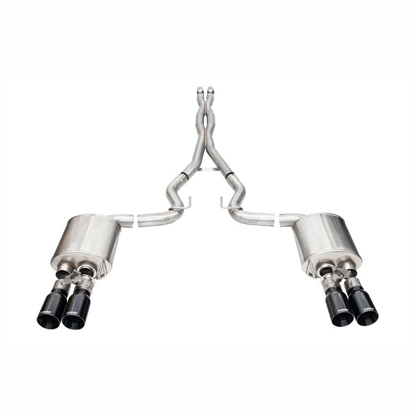 CORSA Performance Corsa 2024-2025 Ford Mustang V8 5.0L 3in Cat-Back Exhaust System w/ Twin 4in Black Straight Tips