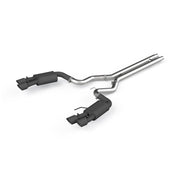 MBRP MBRP 18-19 Ford Mustang GT 5.0 3in Dual Split Rear Cat Back w/ Quad 4in Dual Wall Tips- Black Coated