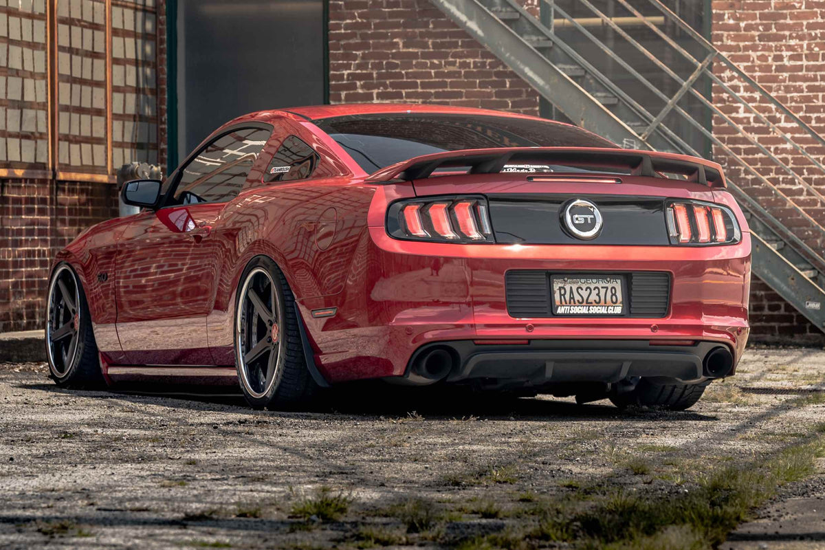 XB LED Tail Lights: Ford Mustang (13-14 / Red Lens / Set)