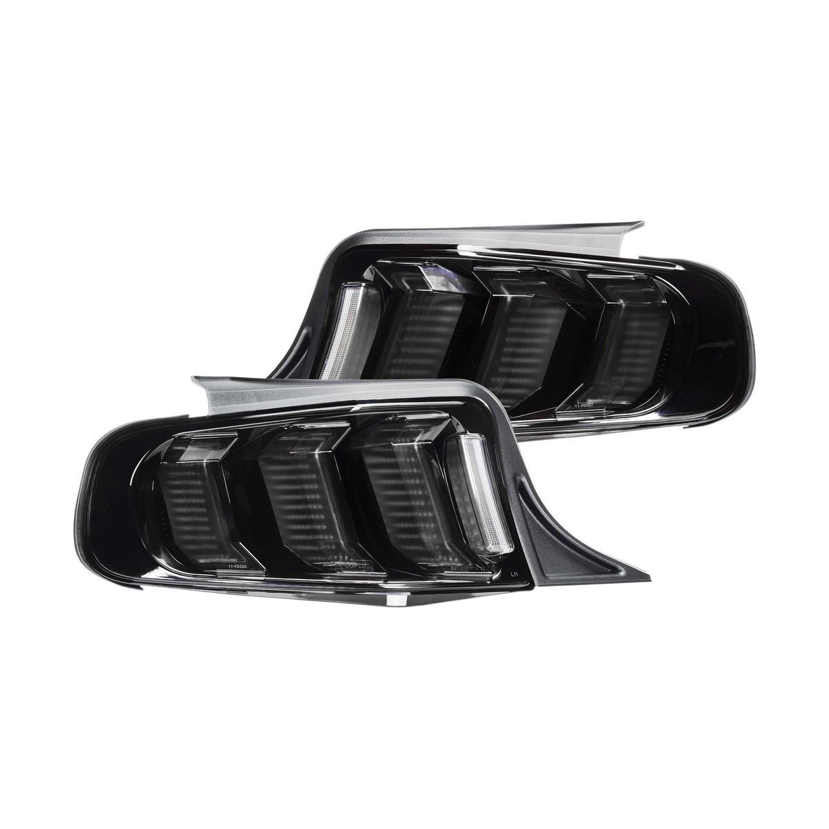 XB LED Tail Lights: Ford Mustang (10-12 / Red Lens / Set)
