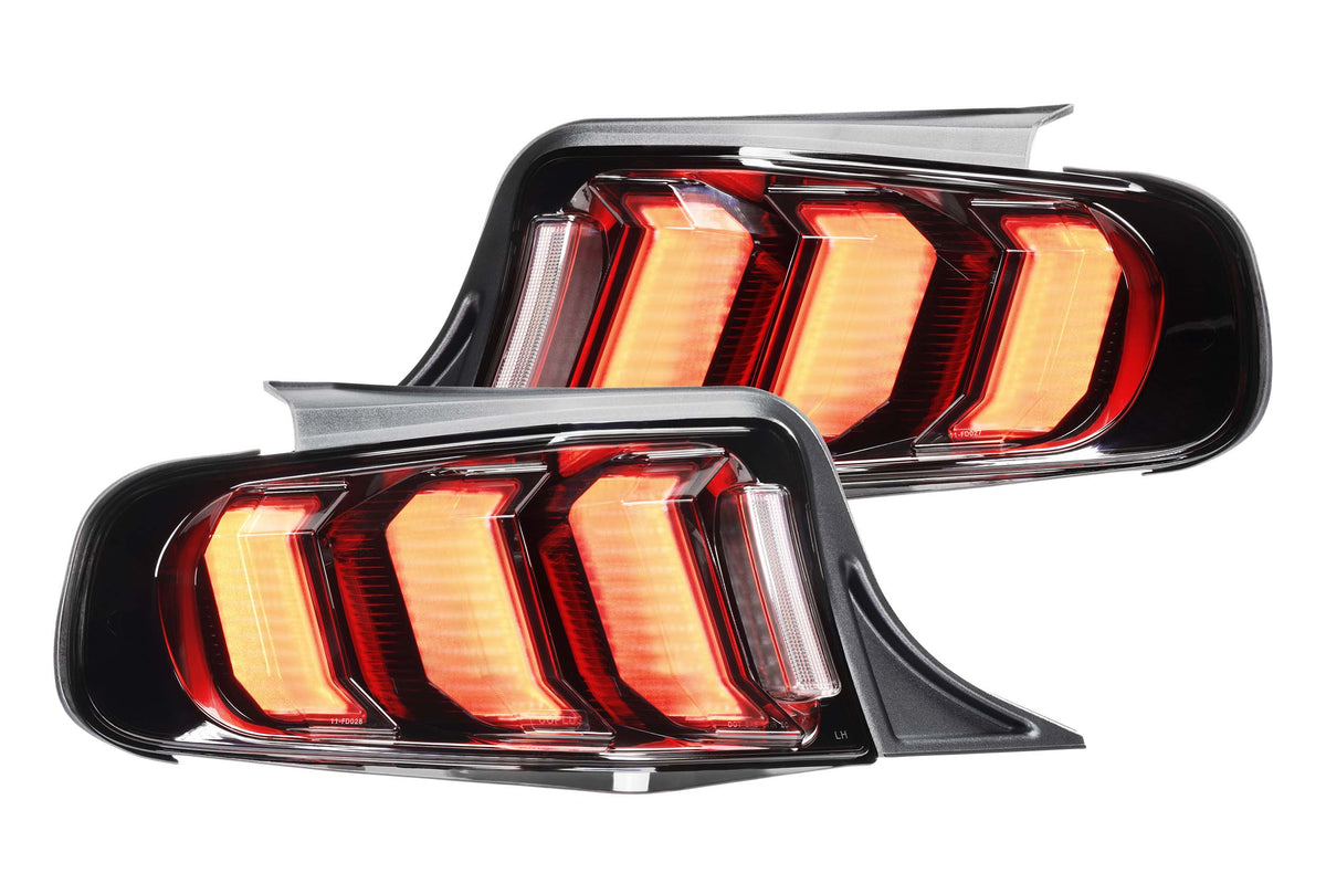 XB LED Tail Lights: Ford Mustang (13-14 / Smoked Lens / Set)