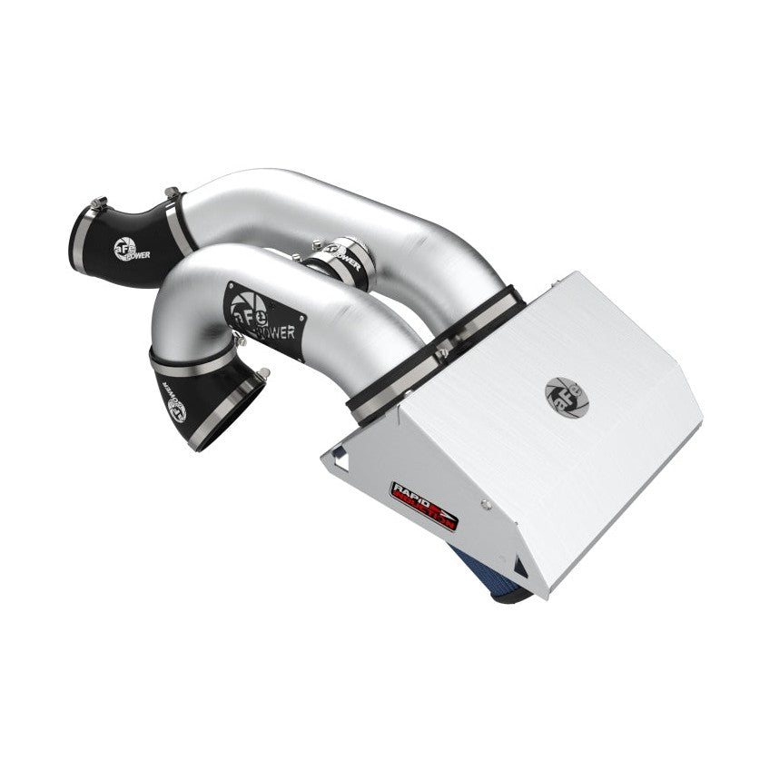 aFe aFe Rapid Induction Pro 5R Cold Air Intake System Brushed 21-22 Ford F-150 Raptor V6-3.5L (tt)