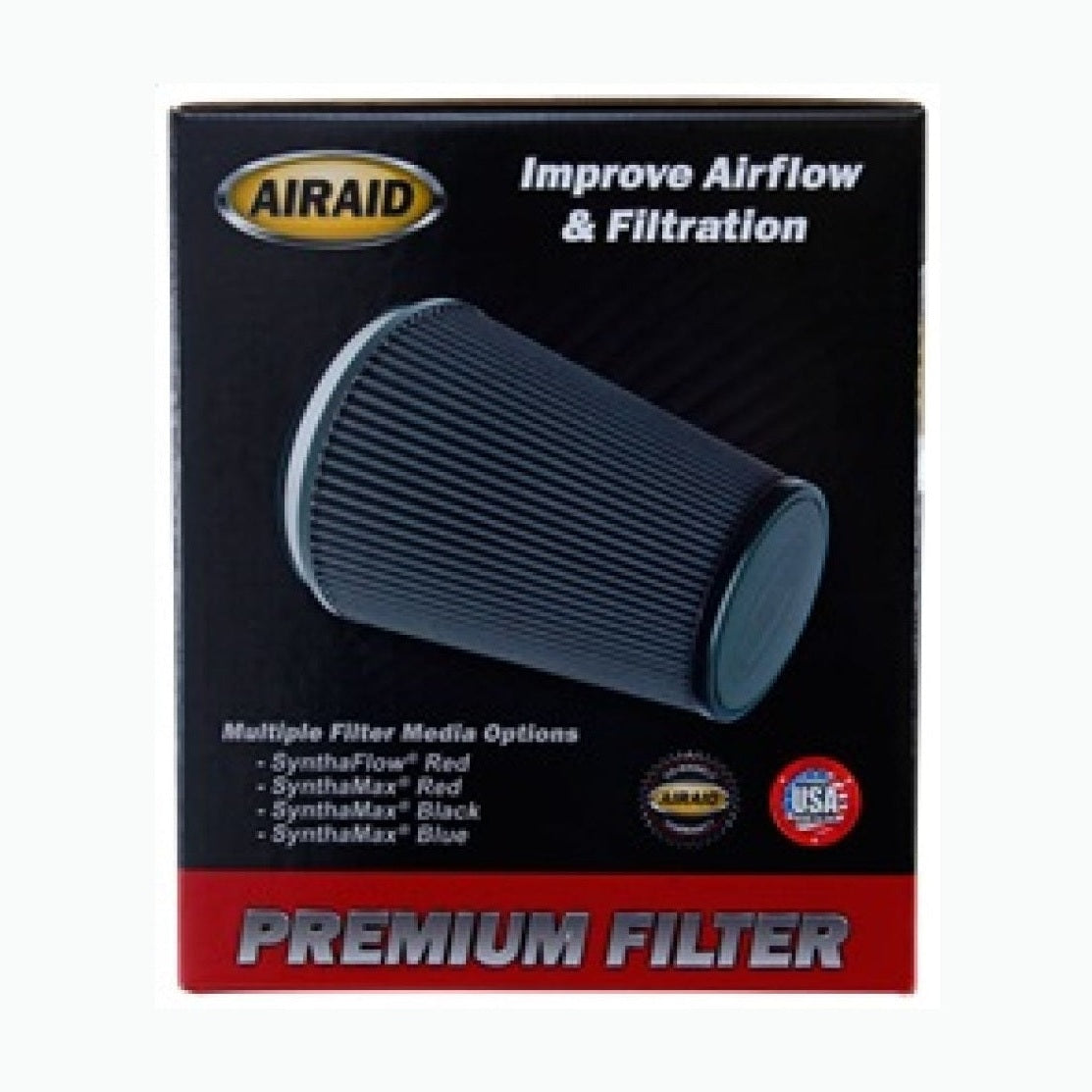 Airaid Airaid 10-14 Ford Mustang Shelby 5.4L Supercharged Direct Replacement Filter - Oiled / Red Media