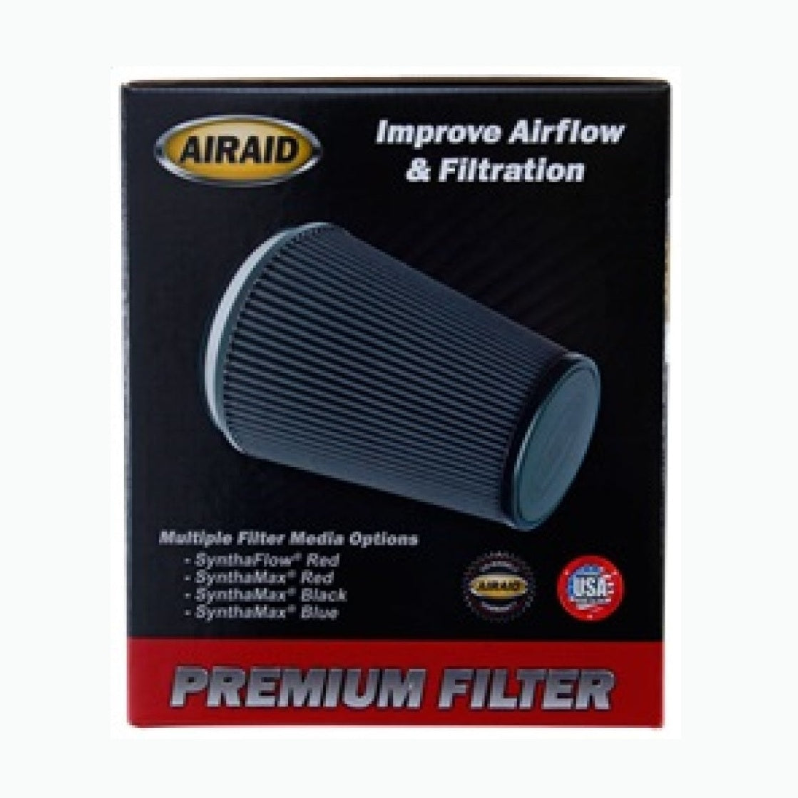 Airaid Airaid 10-14 Ford Mustang Shelby 5.4L Supercharged Direct Replacement Filter - Oiled / Red Media