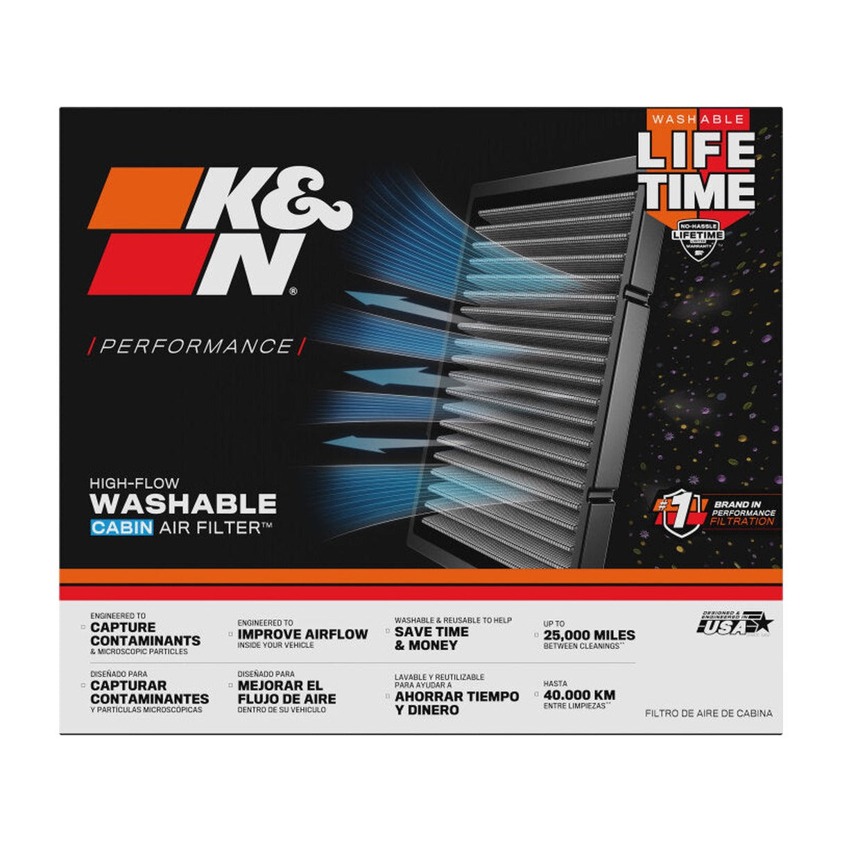 K&N Engineering K&N 15-16 Ford F150 5.0L V8 Replacement Cabin Air Filter
