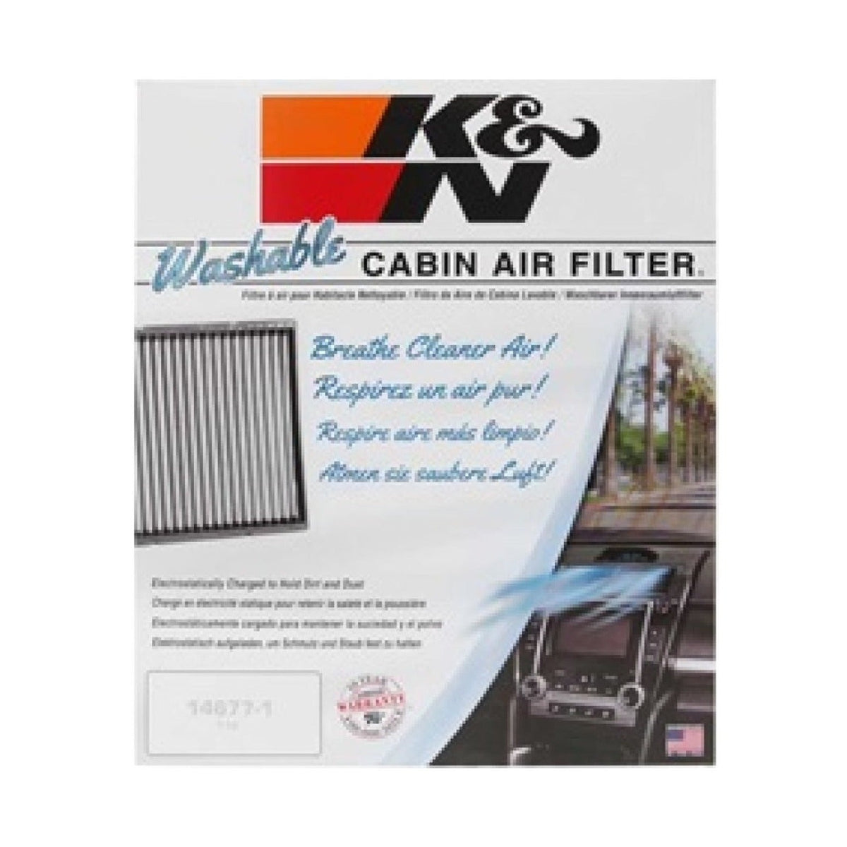 K&N Engineering K&N 15-16 Ford F150 5.0L V8 Replacement Cabin Air Filter