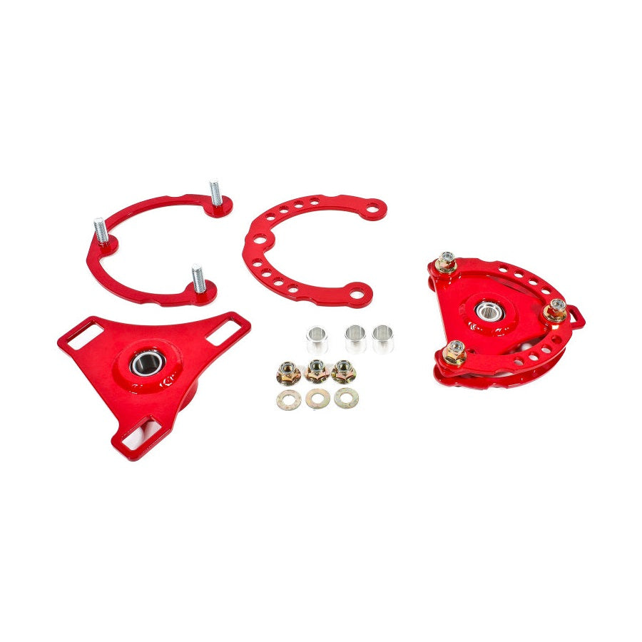 BMR Suspension BMR 15-17 S550 Mustang Caster Camber Plates - Red
