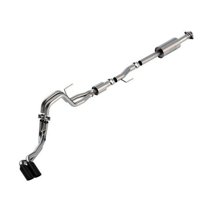 Borla Borla F-150 2021 5.0L 4dr CC SB EC STB Lariat/KR/Pltm/LTD 3/2.25 DSE Cat-Back S-Type Black CHR Tips