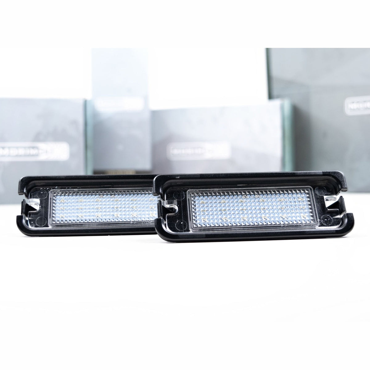 XB LED License Plate Lights: Ford Mustang (15-20 / Set)